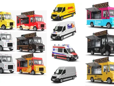  Detailed Trucks And Vans Collection 