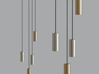Light Geometric Pendant light Chandelier Collection 3D model purchase