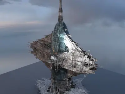 Art Deco Deep sea Rapture building 3D model