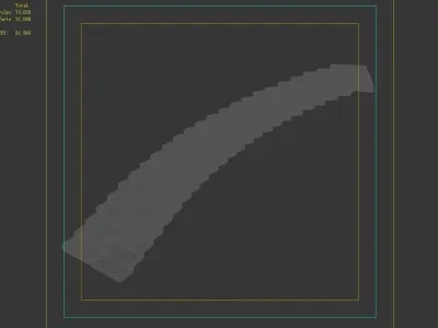 Heyang suburbs - stairs - stone staircase 02 3D model