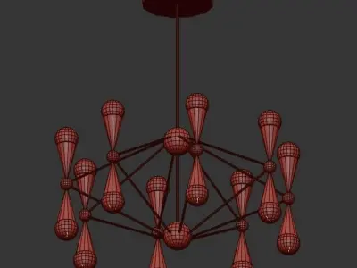 Caracas chandelier 3D model