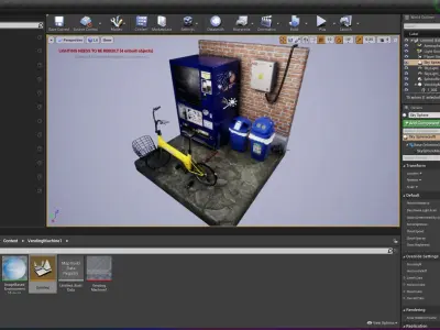 Vending Machine 1 Low-poly 3D model
