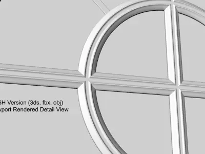 Big Round Window 3D model