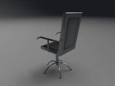 Sci Fi Office Chair Low-poly 3D model