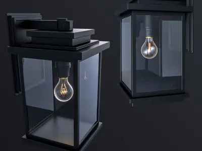 Artcraft Lighting Freemont Black Outdoor Wall Sconce 3D model