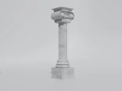 Classical Ionic Column - Game Ready PBR 3D Model Low-poly 3D model