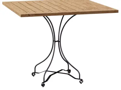 Manutti Firenze Square Bistro Table  Low-poly 3D model