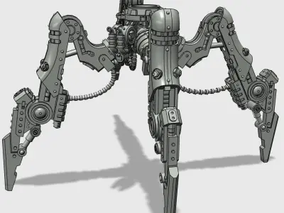 QUADRUPED LEGS MECHA KNIGHTS RETINUE 3D print model