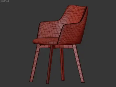 chair Bella 3D model