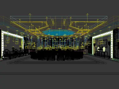 Business Restaurant - Coffee - Banquet  39 3D model