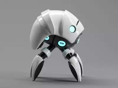 ROBOT CHARACTER NEXA-47 Low-poly 3D model