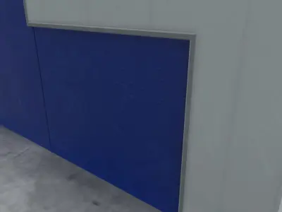 LBSF Hangar 5 Low-poly 3D model