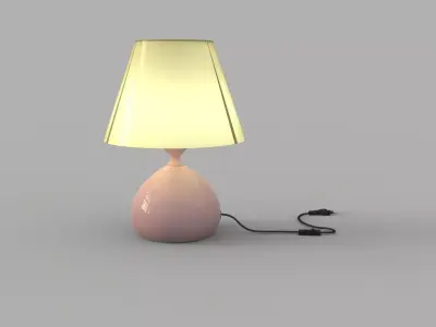 Table lamp 3D model 100