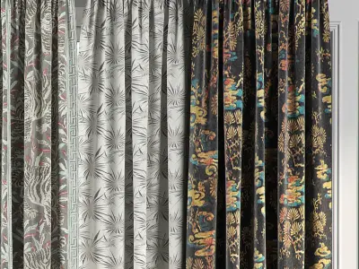 Curtain Set 61 3D model