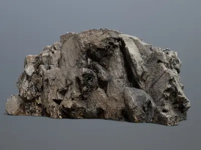 Mountain Low-poly 3D model 13