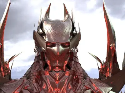 Batman Pharaoh Helmet 3D model