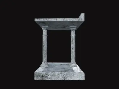 Lighthouse of Alexandria Gate V01 Low-poly 3D model