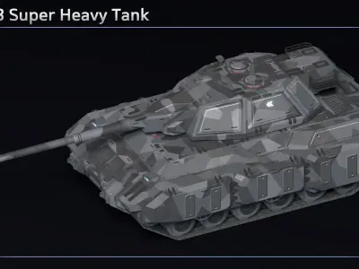 Scifi Tanks Collection 3D Model Pack