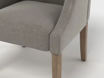 Generic Fabric Armchair 3D model