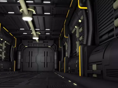 Sci Fi Interior 3D model