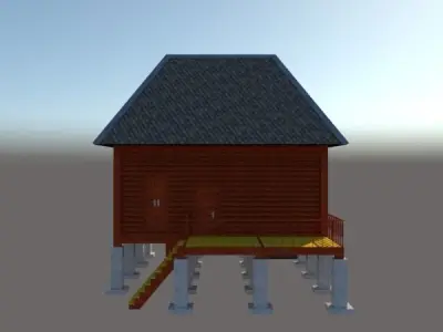 BRUNEI TRADITIONAL HOUSE Free 3D print model