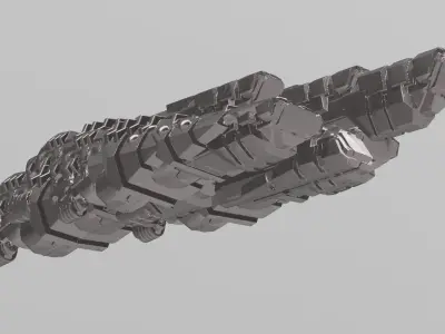 FLEET CORE - 13 VODORS BATTLESHIP 3D print model