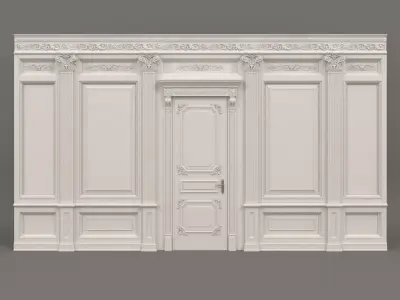 Wall Molding in Classic French style 3 3D model