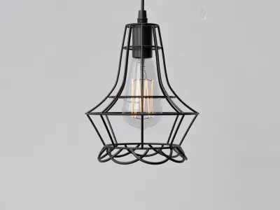 Cage Pendant Light 05 3D model
