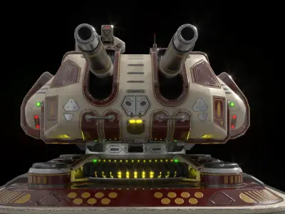 Imperial Large  Cannon 3D model