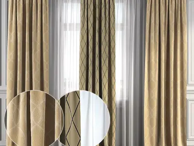 Curtain Set 145 3D model