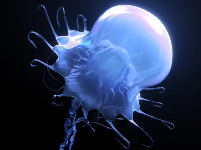  Jellyfish rigged animated, vray, corona. 