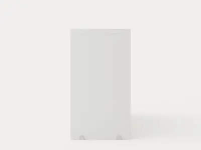 String Cabinet With Mirror Sliding Doors Low-poly 3D model