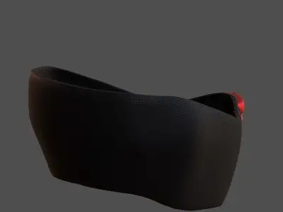 Gas mask helmet 3d model scifi Low-poly  Low-poly 3D model 135