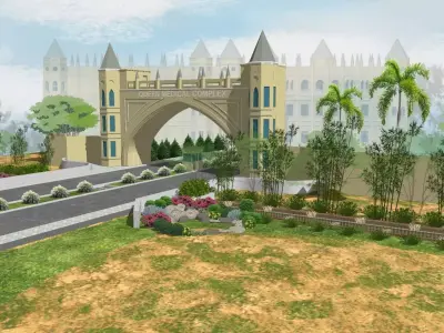 Spanish GATE Low-poly 3D model