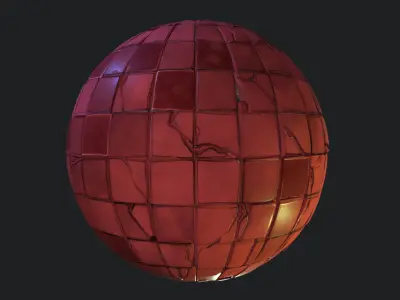 Stylized Floor Tiles Material 12 Texture