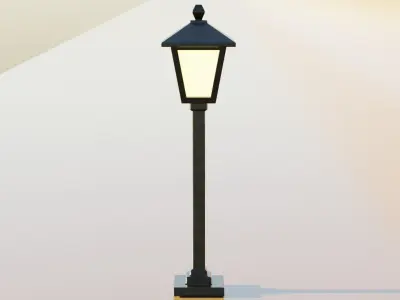 Street Lights Low-poly 3D model purchase