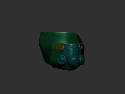 helmet high poly sculpt 3d printable  3D model 87