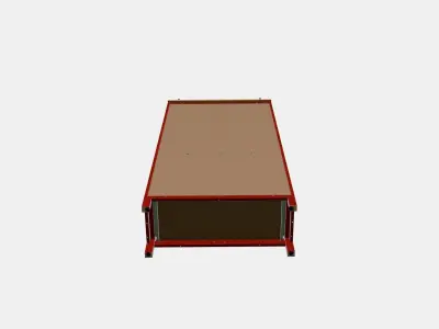 HEMNES Glassdoor cabinet with 3 drawers 2 Low-poly 3D model