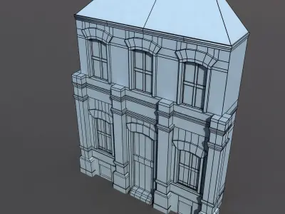 Apartment House 63 Low Poly 3d Model Low-poly 3D model