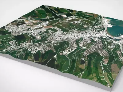 Cityscape Dover Kent England 3D model