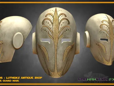 Jedi Temple Guard Mask Andor Star Wars Cosplay 3D print model