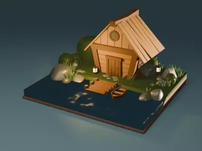 cozy house 3D model
