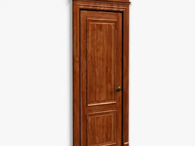 Door0046 wooden door 3D model