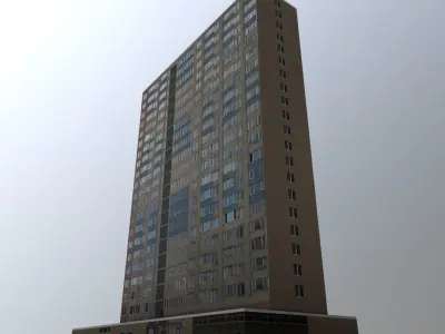 Prague Building7 Low-poly 3D model