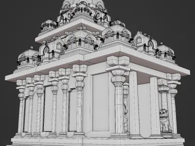 Mamallapuram Temple-3 3D model