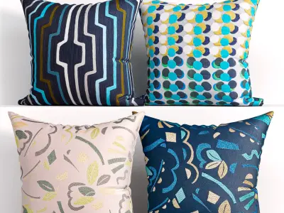 50 Decorative set pillow 3D model
