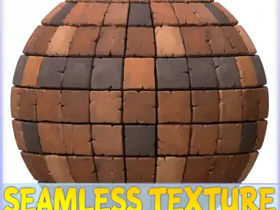 Stylized Tile Seamless Texture Texture 2