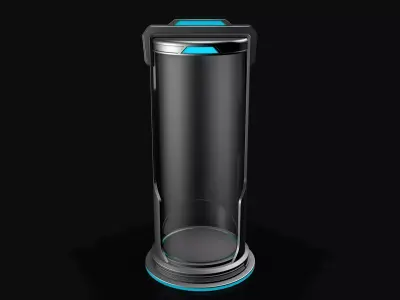 Sci Fi Liquid Cylinder 3D model get