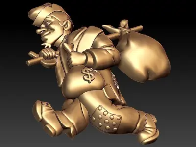 TINTIN EL CAPITAN HADDOCK 3D print model