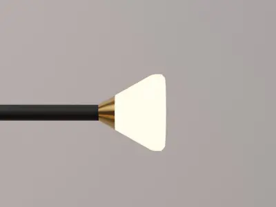 Apollo Chandelier 6 by McKenzie and Keim Free low-poly 3D model